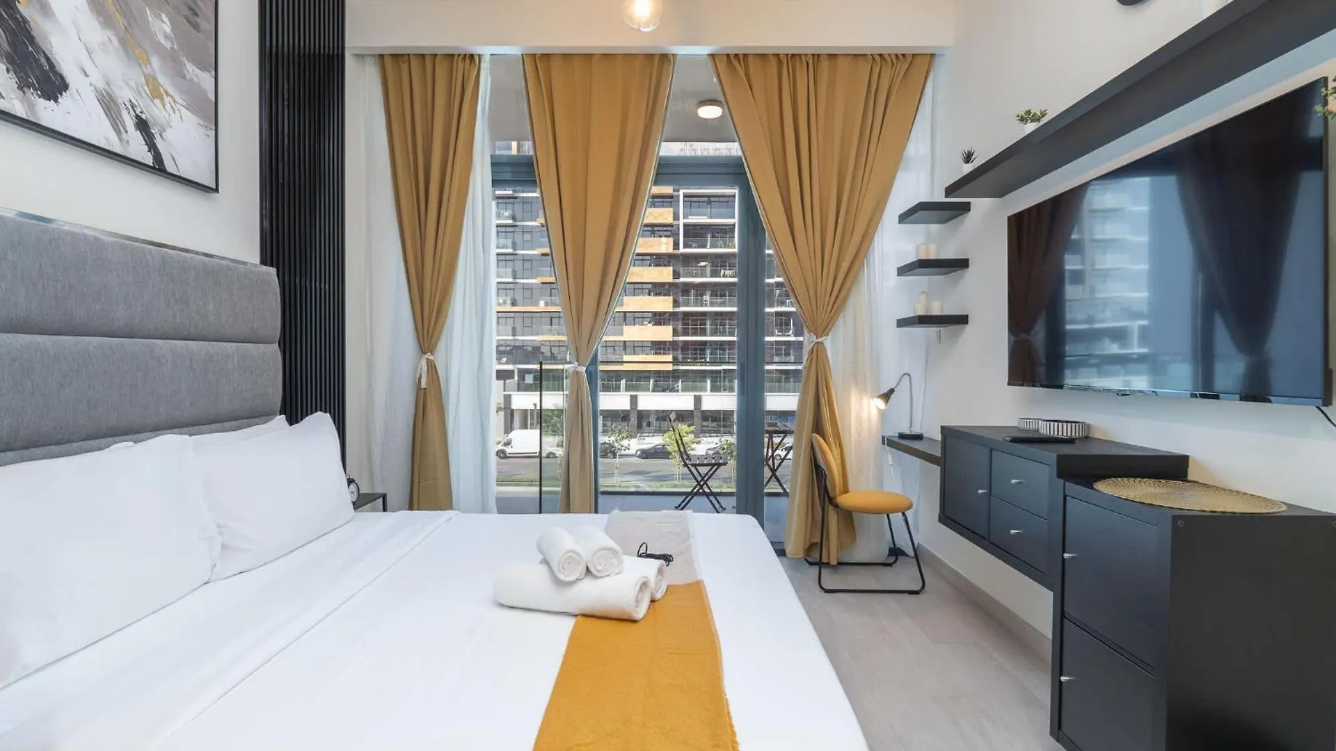 Homey Studio Apartment Perfect For 2 At Azizi Riviera 46 Dubai United Arab Emirates